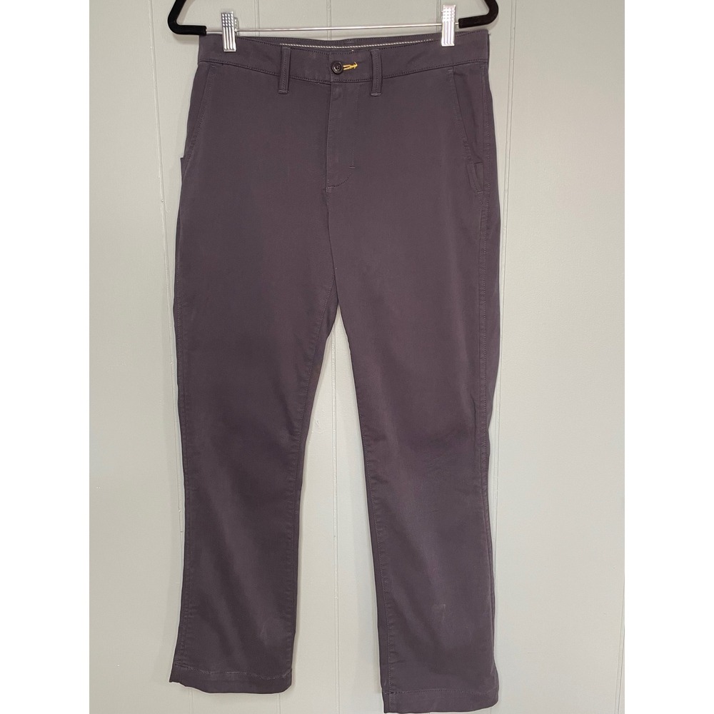 L.L. Bean Standard Fit Chino Pants Mens 30x29 Gray Coolmax Stretch‎